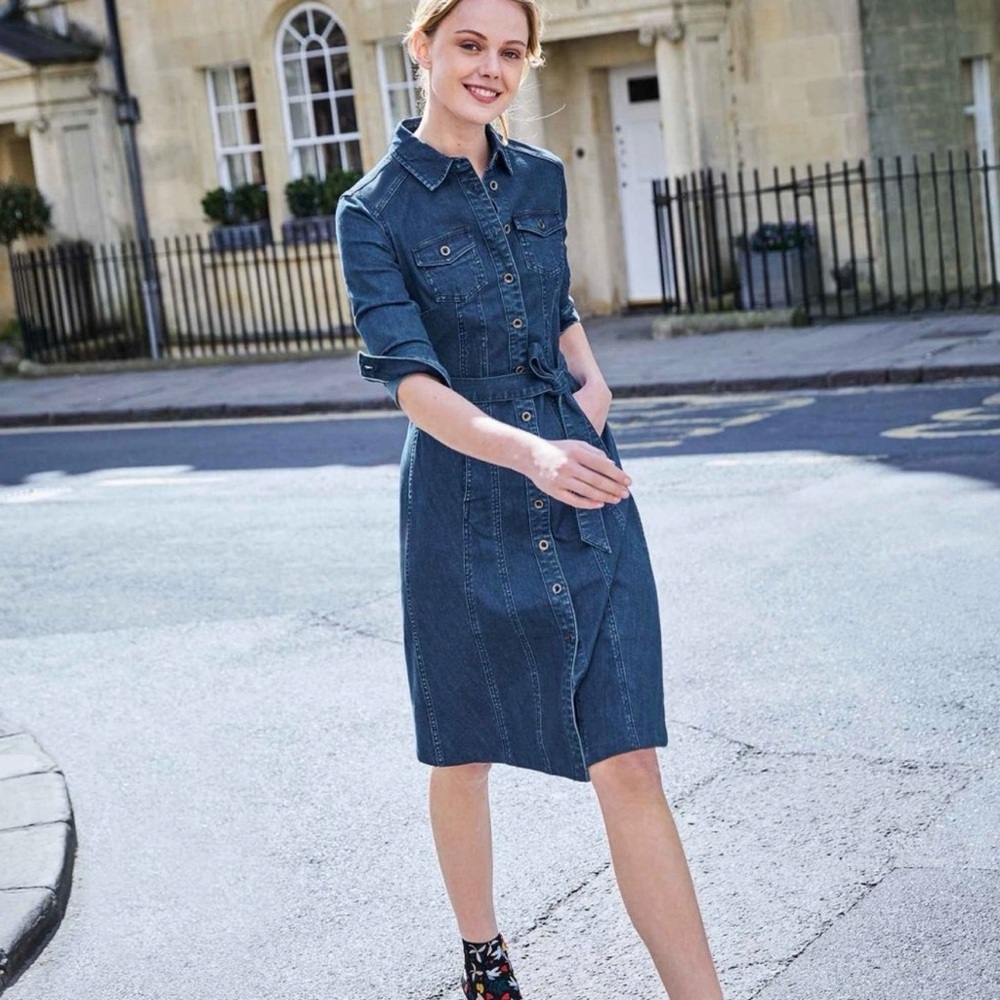 Boden Laura Denim Shirt Dress